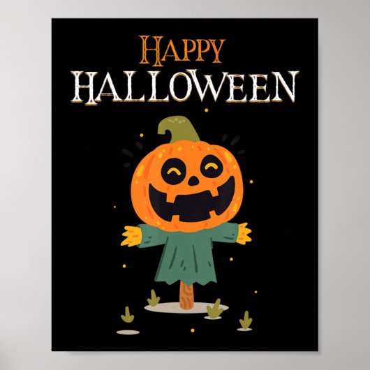 カボチャハッピーハローウィン ポスター (正面)