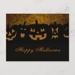 カボチャハロウィン ポストカード
