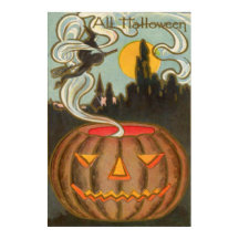 カボチャハロウィーンのカボチャのちょうちん魔女フルムーン