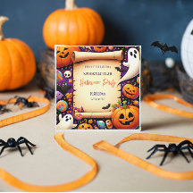 カボチャハローウィンパーティオレンジパープル