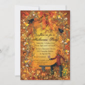 カボチャハローウィンパーティ招待状 招待状 (正面)