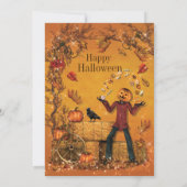 カボチャハローウィンパーティ招待状 招待状 (裏面)