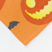 カボチャパターン（の模様が）ある フリースブランケット (角)