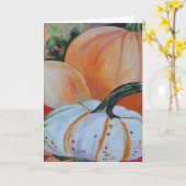 カボチャパッチの挨拶状 カード (黄色い花)