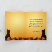 カボチャパッチキャッツ誕生日ウィッシュ カード (内部)