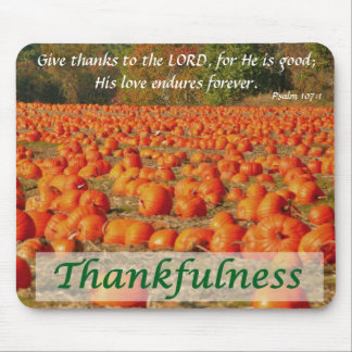 カボチャパッチ- Thankfulness マウスパッド