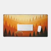 カボチャパーソナライズされたの収穫秋の収穫 デスクマット (キーボード&マウス)