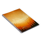 カボチャパーソナライズされたの収穫秋の収穫 ノートブック (右側)