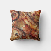 カボチャパーソナライズされたスパイス秋季アルコールインキ クッション (正面)