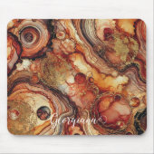 カボチャパーソナライズされたスパイス秋季アルコールインキ マウスパッド (正面)