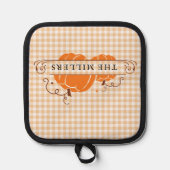 カボチャパーソナライズされたン2 鍋敷き (正面)