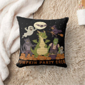 カボチャパーティークルー – 可愛いハロウィンモンスターズ隊 クッション (ブランケット)