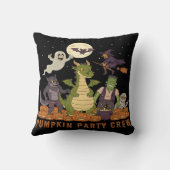 カボチャパーティークルー – 可愛いハロウィンモンスターズ隊 クッション (裏面)