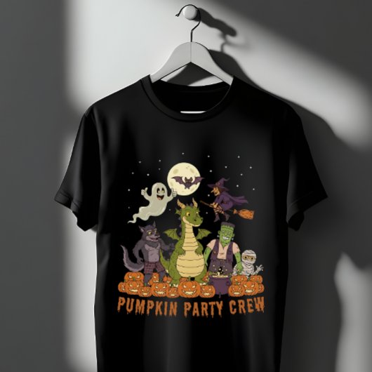 カボチャパーティークルー – 可愛いハロウィンモンスターズ隊 Tシャツ