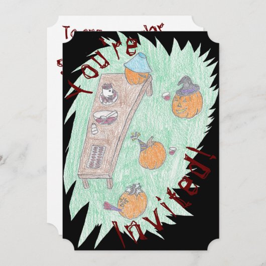 カボチャパーティー! 招待状 (正面/裏面)