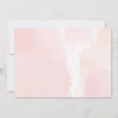 カボチャピンク金ゴールドフローラ任意の年齢の誕生日の写真 招待状 (裏面)