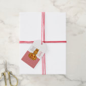 カボチャフクロウ&ギンガムベビーシャワー ギフトタグ (より糸付き)