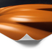 カボチャフランスのの可愛いハロウィーンブルドッグ ポスター (角)