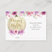 カボチャフローラおむつラッフル赤ちゃんシャワーエンクロージャ エンクロージャーカード (正面)