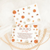 カボチャフローラかわいい赤ちゃんシャワーブックリクエスト エンクロージャーカード