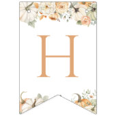 カボチャフローラハッピーバースデーバナー バンティングフラッグ (第2の旗)