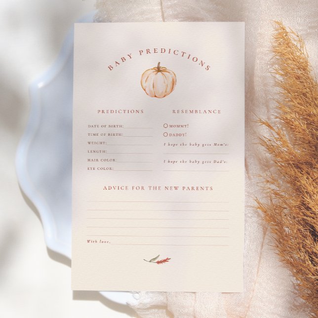 カボチャフローラベビシャワー予測アドバイスゲーム (クリエイターアップロード済み)