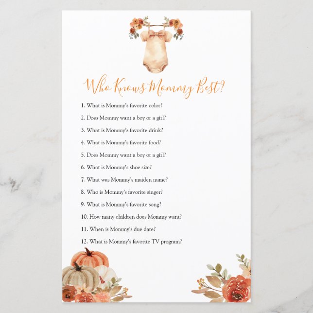 カボチャフローラママを知っている赤ん最高の坊の服 (正面)