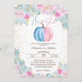 カボチャフローラ性別表示 招待状 (正面/裏面)