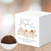 カボチャフローラ水の色ベビーシャワーありがとう フェイバーボックス