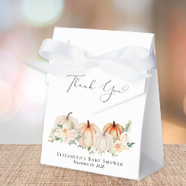 カボチャフローラ水の色ベビーシャワーありがとう フェイバーボックス