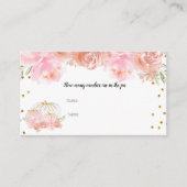 カボチャフローラ瓶カード内のキャンディーの数 エンクロージャーカード (正面)