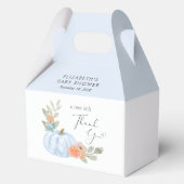 カボチャフローラ男の赤ちゃんシャワーサンキュー フェイバーボックス (正面)