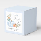 カボチャフローラ男の赤ちゃんシャワー フェイバーボックス (正面サイド)