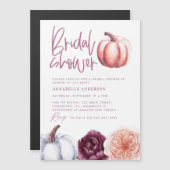 カボチャフローラ秋パープルピーチブライダルシャワー (正面/裏面)