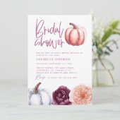 カボチャフローラ秋パープルピーチブライダルシャワー (スタンド正面)