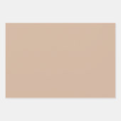 カボチャフローラ秋ベージュセージ ラッピングペーパーシート (正面3)