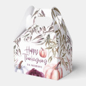 カボチャフローラ秋感謝謝祭パーティーの好意ボックス フェイバーボックス (正面サイド)