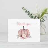 カボチャフローラ素朴シャワー誕生日ありがとう サンキューカード (スタンド正面)