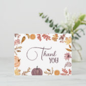カボチャフローラ素朴、シャワー、誕生日 サンキューカード (スタンド正面)