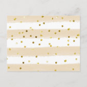 カボチャフローラ赤ちゃんシャワーブックベビー インビテーションポストカード (裏面)