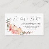 カボチャフローラ赤ちゃんシャワーベビー用ブック エンクロージャーカード (正面)