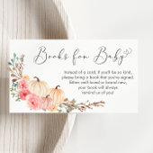 カボチャフローラ赤ちゃんシャワーベビー用ブック エンクロージャーカード