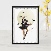 カボチャプリンセスハロウィンカード カード (黄色い花)