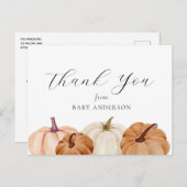 カボチャベビーサンキューハガキ ポストカード (正面/裏面)