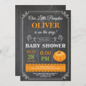 カボチャベビーシャワーの招待状 招待状 (正面/裏面)