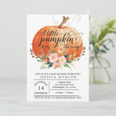 カボチャベビーシャワー招待状-秋ベビーシャワー 招待状 (スタンド正面)
