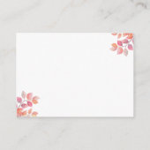 カボチャベビーピンクガール赤ちゃんシャワー用の本 エンクロージャーカード (裏面)