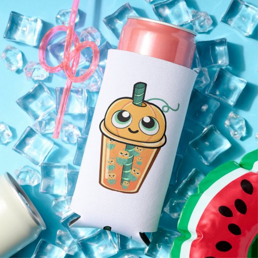 カボチャボバクラゲ スリム缶クーラー (インサイチュ 夏)