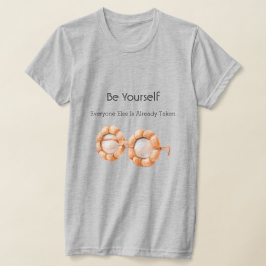 カボチャメガネ 自分らしく Tシャツ (レイダウン)