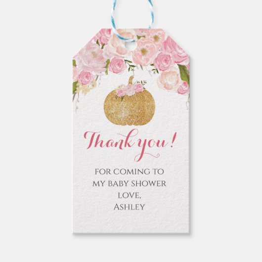 カボチャメッセージカード ギフトタグ (正面)